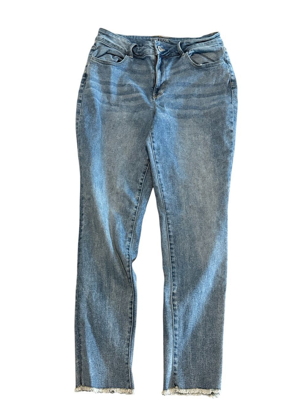 Maurices High Rise Stretchy Jeans Everyday Pull on Women's Large Short